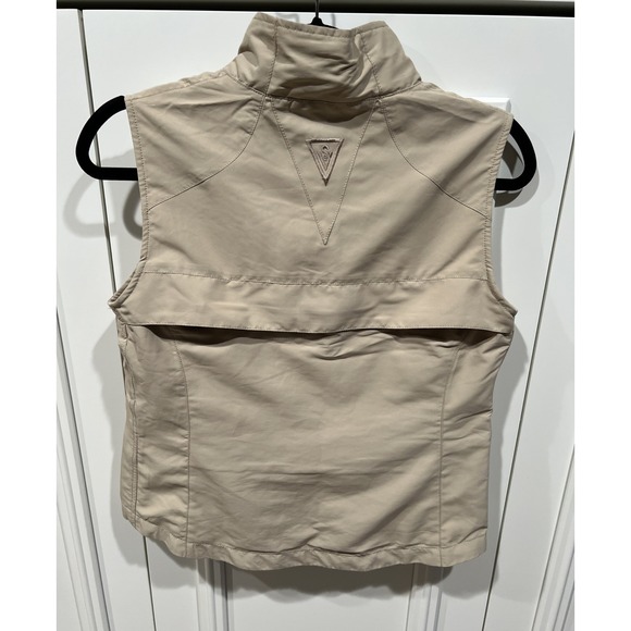 Scottevest Beige RFID Travel Vest Full Zip TEC Multi Pockets Utility Security - Picture 2 of 10